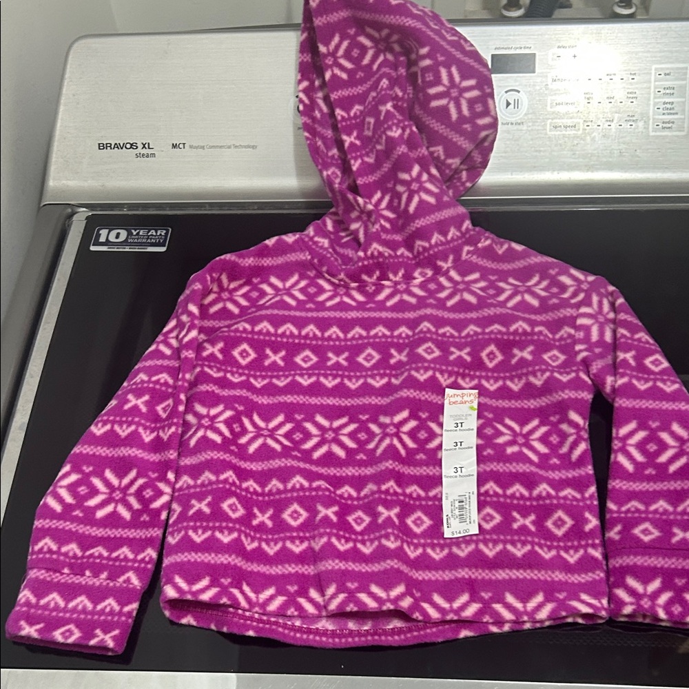 Jumping Beans Pink Patterned Hoodie
